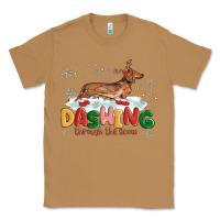 Toasted Coconut dachshund through the snow Classic Tee - MaliasSmallBusiness