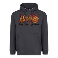 Smoke peace love toy poodle Heavyweight Hoodie - RanaPortraitStore