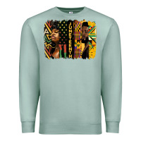 Seafoam juneteenth brush stroke Premium Sweatshirt - HRA Design Shop