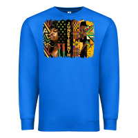 True Royal juneteenth brush stroke Premium Sweatshirt - HRA Design Shop
