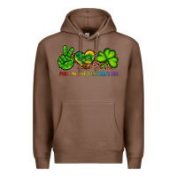 Chestnut peace love st patty's day Premium Hoodie - Artiststas