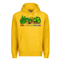 Lemon peace love st patty's day Premium Hoodie - Artiststas