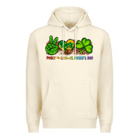 Sandshell peace love st patty's day Premium Hoodie - Artiststas