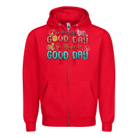 Red its a good day to have a good day Zipper Hoodie - MaliasSmallBusiness
