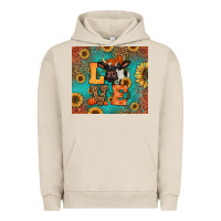 Pigment French Oak love autumn cow Urban Hoodie - Jasminsmagicworld