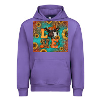 Tulip love autumn cow Urban Hoodie - Jasminsmagicworld