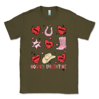 Army Green howdy valentine copy Classic Tee - MaliasSmallBusiness