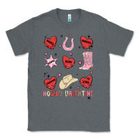 Charcoal Heather howdy valentine copy Classic Tee - MaliasSmallBusiness