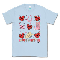 Dusty Blue howdy valentine copy Classic Tee - MaliasSmallBusiness