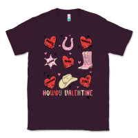 Plum howdy valentine copy Classic Tee - MaliasSmallBusiness