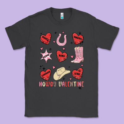 Classic Tee howdy valentine copy