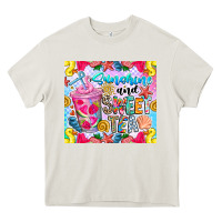 Cream summer vibes with sweet tea Heavy Core Tee - CowhideDigitalArt