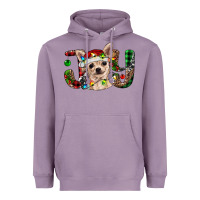 Lavender christmas chihuahua joy Heavyweight Hoodie - RanaPortraitStore