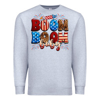 Heather Grey Boom boom baby Premium Sweatshirt - Neo Western