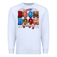 White Boom boom baby Premium Sweatshirt - Neo Western