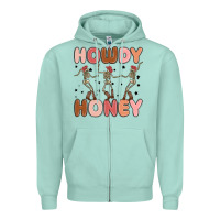 Seafoam howdy honey Zipper Hoodie - MaliasSmallBusiness
