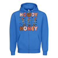 True Royal howdy honey Zipper Hoodie - MaliasSmallBusiness