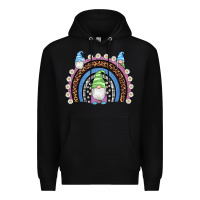 Black easter gnome rainbow Premium Hoodie - Artiststas