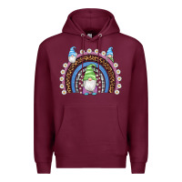 Burgundy easter gnome rainbow Premium Hoodie - Artiststas