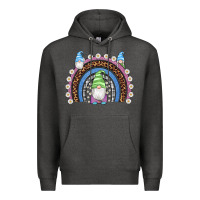 Charcoal Heather easter gnome rainbow Premium Hoodie - Artiststas