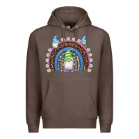 Coffee easter gnome rainbow Premium Hoodie - Artiststas