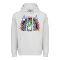 Dove Grey easter gnome rainbow Premium Hoodie - Artiststas