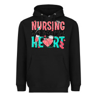 Black nursing is a work of heart Heavyweight Hoodie - texasbilliewilder