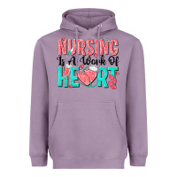 Lavender nursing is a work of heart Heavyweight Hoodie - texasbilliewilder