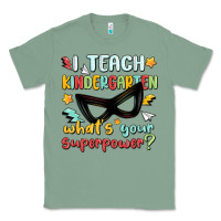 Sage i teach kindergarten whats your superpower Classic Tee - MaliasSmallBusiness