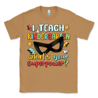 Toasted Coconut i teach kindergarten whats your superpower Classic Tee - MaliasSmallBusiness