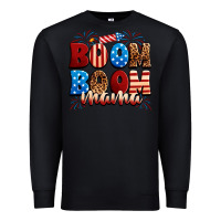 Black Boom boom mama Premium Sweatshirt - Neo Western