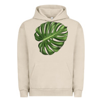 Pigment French Oak Monstera Leaf Urban Hoodie - LillyAllenDesigns