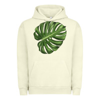Pigment Pistachio Monstera Leaf Urban Hoodie - LillyAllenDesigns