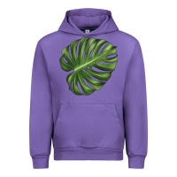 Tulip Monstera Leaf Urban Hoodie - LillyAllenDesigns