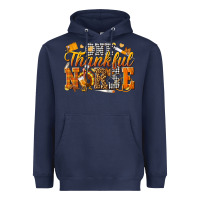 Navy one thankful nurse Heavyweight Hoodie - texasbilliewilder