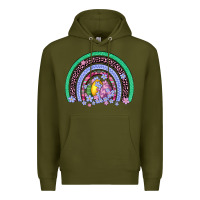 Army Green easter egg rainbow Premium Hoodie - Artiststas