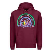 Burgundy easter egg rainbow Premium Hoodie - Artiststas