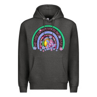 Charcoal Heather easter egg rainbow Premium Hoodie - Artiststas