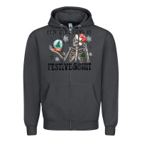 Smoke look at me being all festive and shit Zipper Hoodie - MaliasSmallBusiness