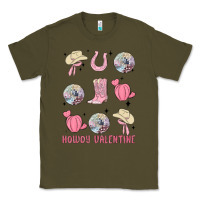 Army Green howdy valentine Classic Tee - MaliasSmallBusiness