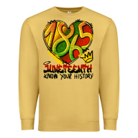 Antique Gold juneteenth 1865 graffiti Premium Sweatshirt - HRA Design Shop