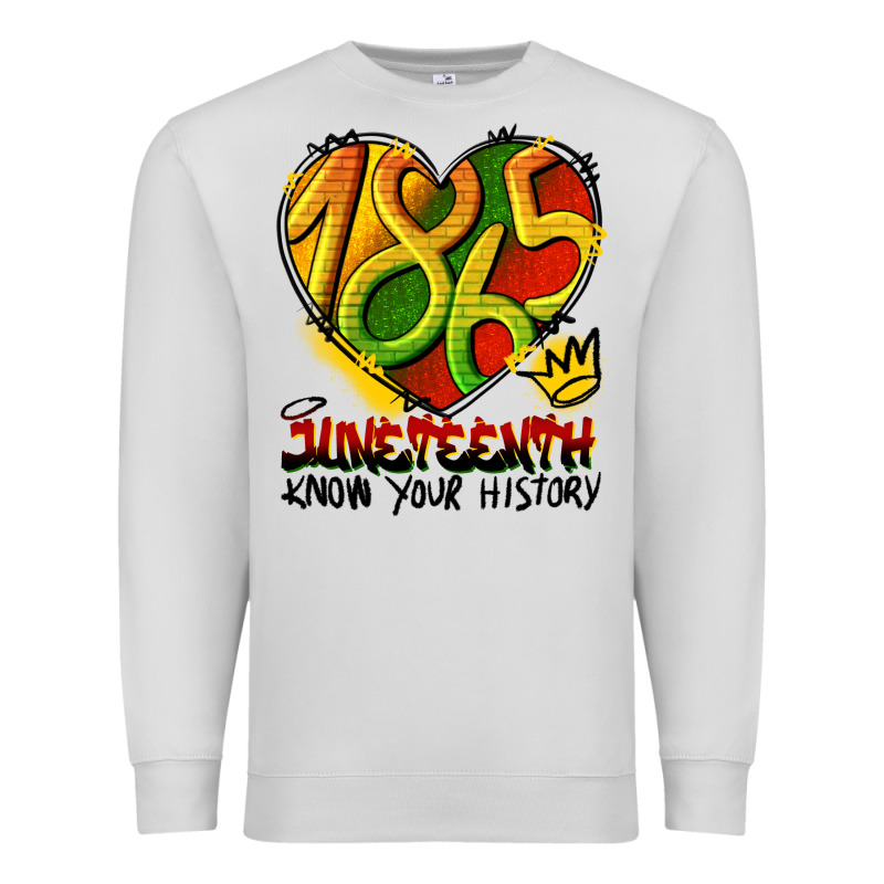 Juneteenth 1865 Graffiti Premium Sweatshirt by HRA Design Shop | Teevron