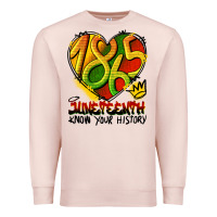 Pale Pink juneteenth 1865 graffiti Premium Sweatshirt - HRA Design Shop