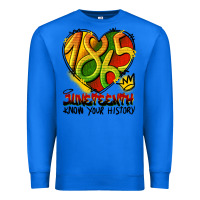 True Royal juneteenth 1865 graffiti Premium Sweatshirt - HRA Design Shop
