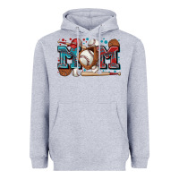 Heather Grey mom baseball Heavyweight Hoodie - Zillion Design Studio