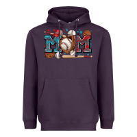 Plum mom baseball Heavyweight Hoodie - Zillion Design Studio