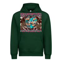 Forest Green western nurse stethoscope pink leopard Urban Hoodie - BarkalooDesign