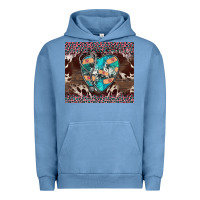 Pigment Pebble Blue western nurse stethoscope pink leopard Urban Hoodie - BarkalooDesign