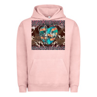 Pigment Salmon western nurse stethoscope pink leopard Urban Hoodie - BarkalooDesign