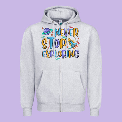 Zipper Hoodie never stop exploring